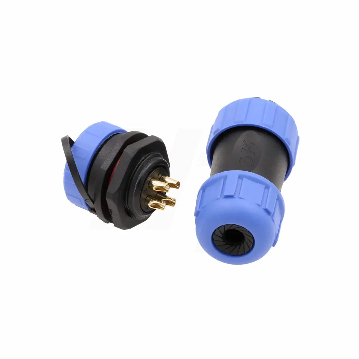 HangTon HE21 4 Pin Waterproof Wire Connector 30Amp | IP68 Marine Grade Outdoor Plug - view 3