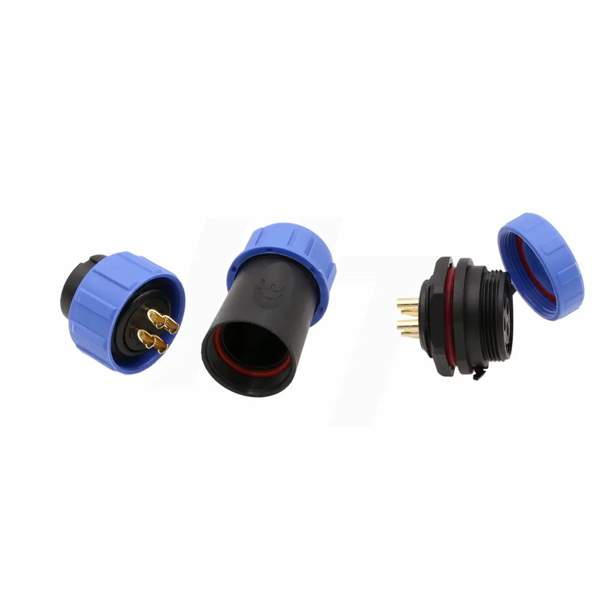 HangTon HE21 4 Pin Waterproof Wire Connector 30Amp | IP68 Marine Grade Outdoor Plug - view 4