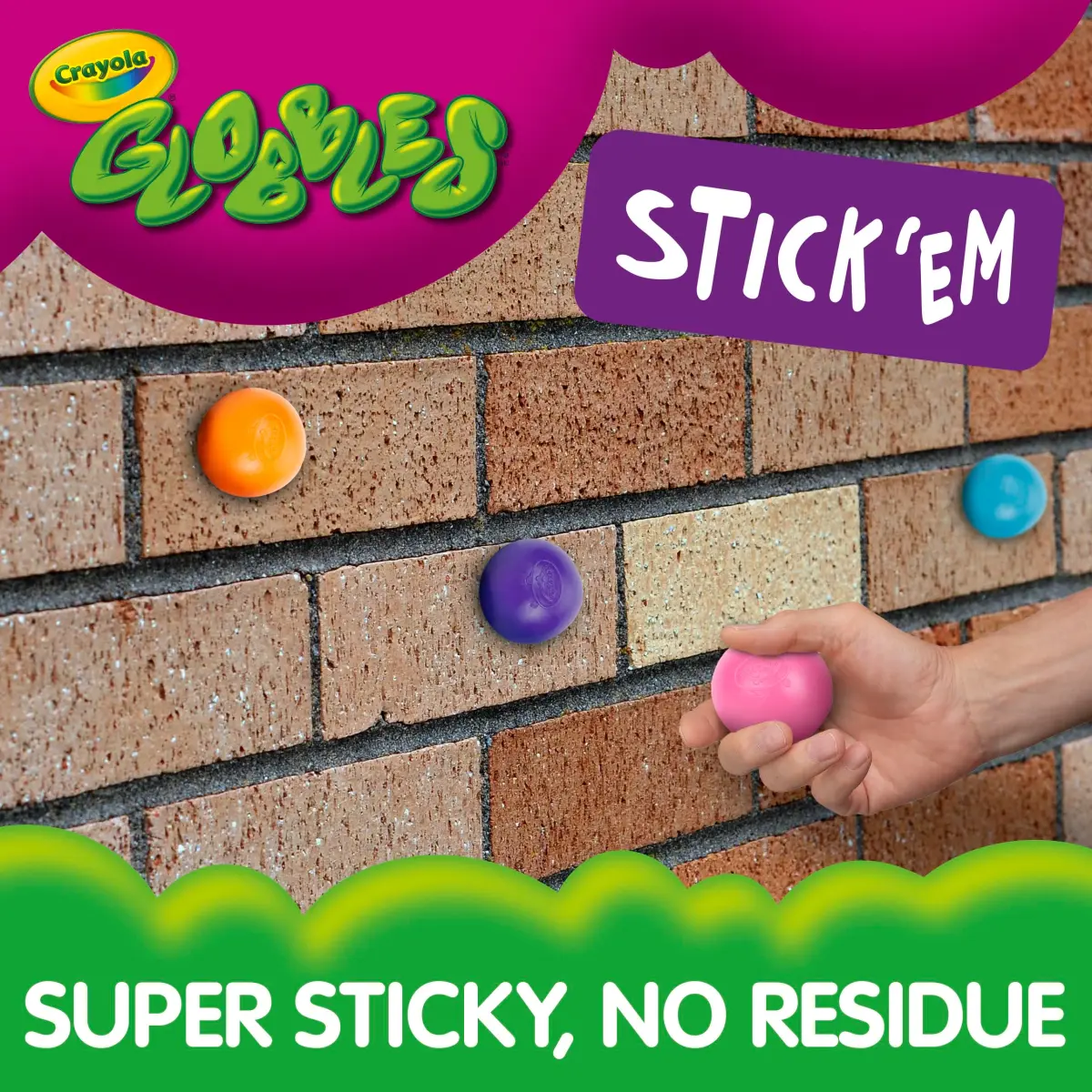 Crayola Globbles Squish Toys (16 Count, 0.29 kg) | Sticky Stress Balls for Kids & Adults - view 3
