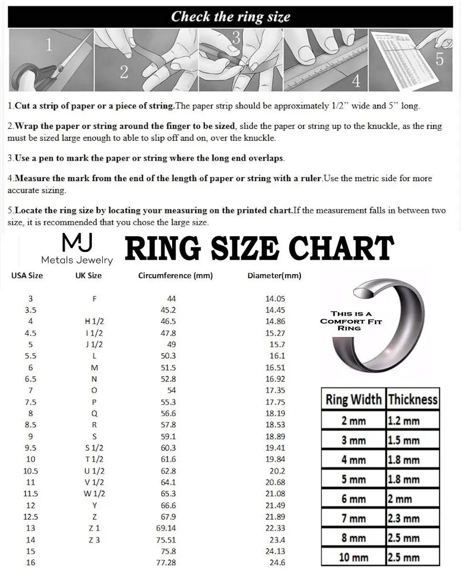 MJ Metals Jewelry Classic Mirror Polished White Tungsten Carbide 10mm Comfort Fit Wedding Band Ring Size 8 | Durable Scratch-Resistant Wedding Ring - view 7