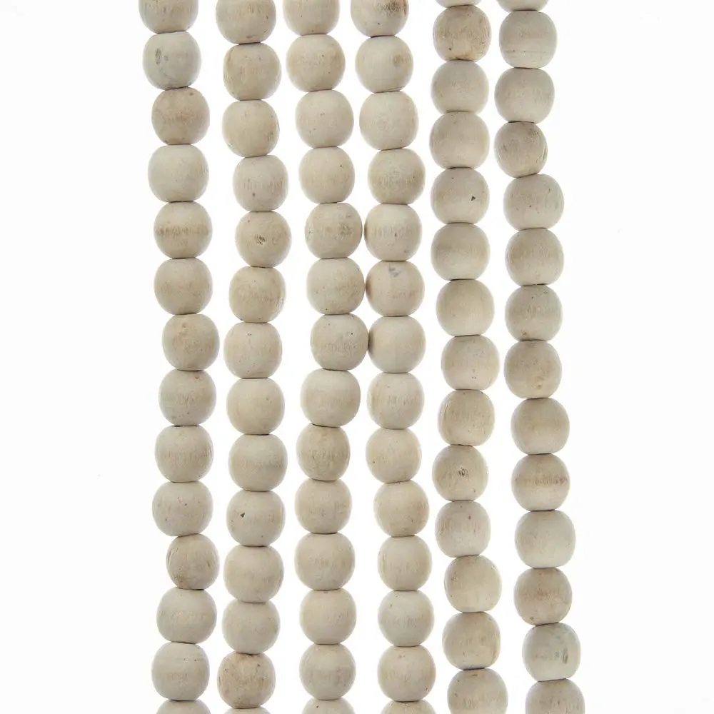 Kurt S. Adler 9-Foot Natural Wood Beaded Garland | Rustic Holiday Decor (70-120 chars) - main product image