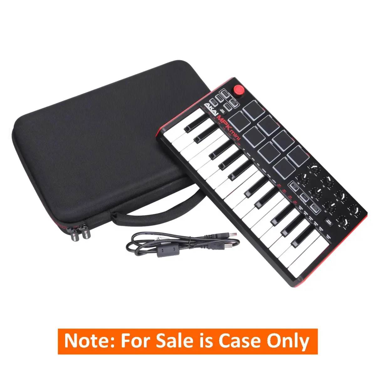 LTGEM Black EVA Hard Case for Akai Professional MPK Mini MK3/Play MK3 25-Key USB MIDI Keyboard Controller | Shockproof & Water-Resistant - view 6