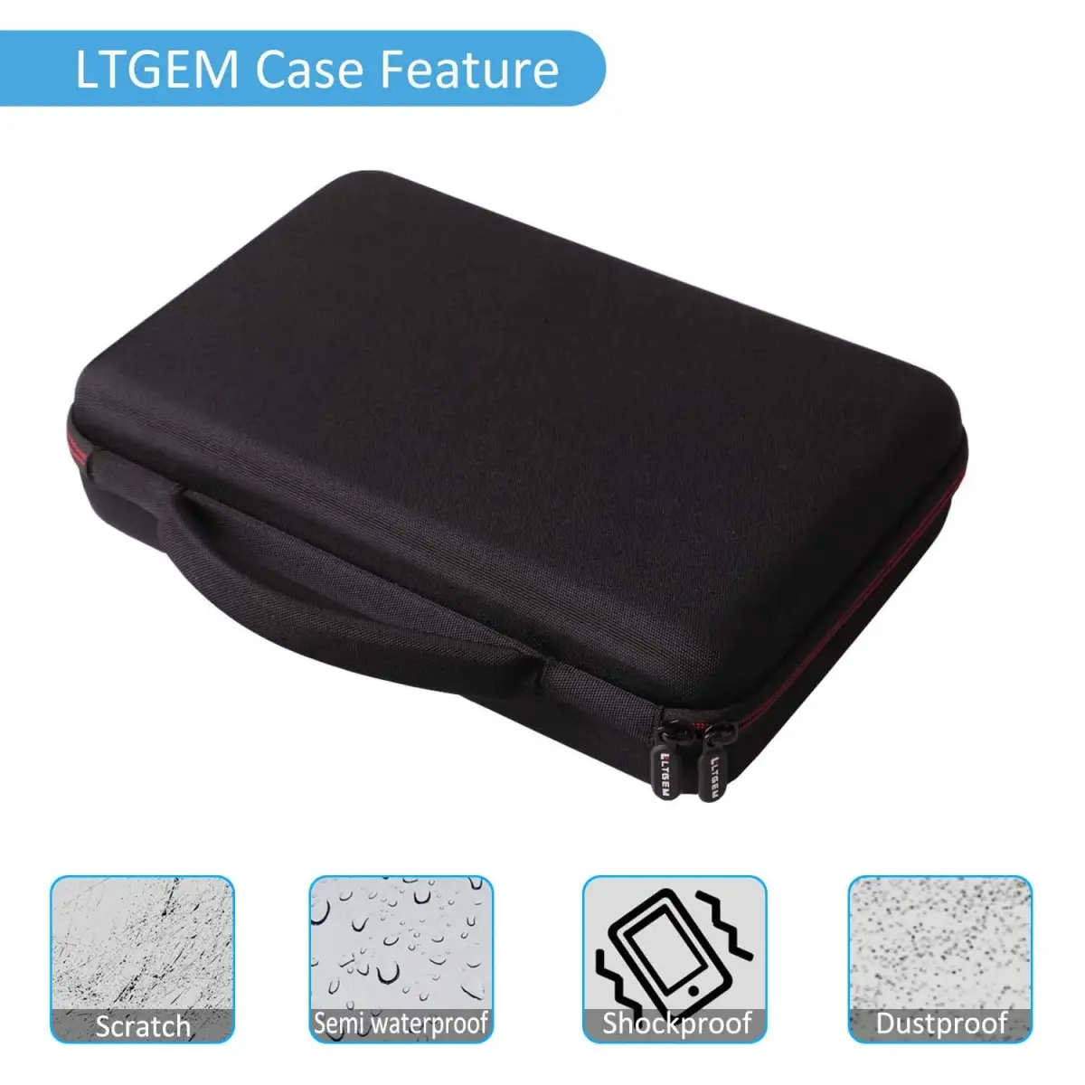 LTGEM Black EVA Hard Case for Akai Professional MPK Mini MK3/Play MK3 25-Key USB MIDI Keyboard Controller | Shockproof & Water-Resistant - view 9