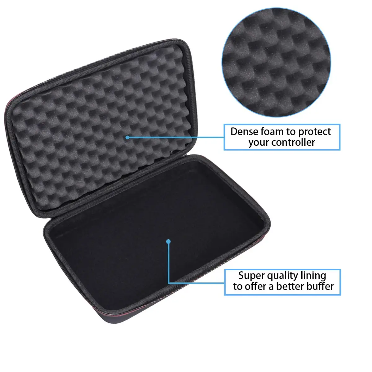 LTGEM Black EVA Hard Case for Akai Professional MPK Mini MK3/Play MK3 25-Key USB MIDI Keyboard Controller | Shockproof & Water-Resistant - view 4