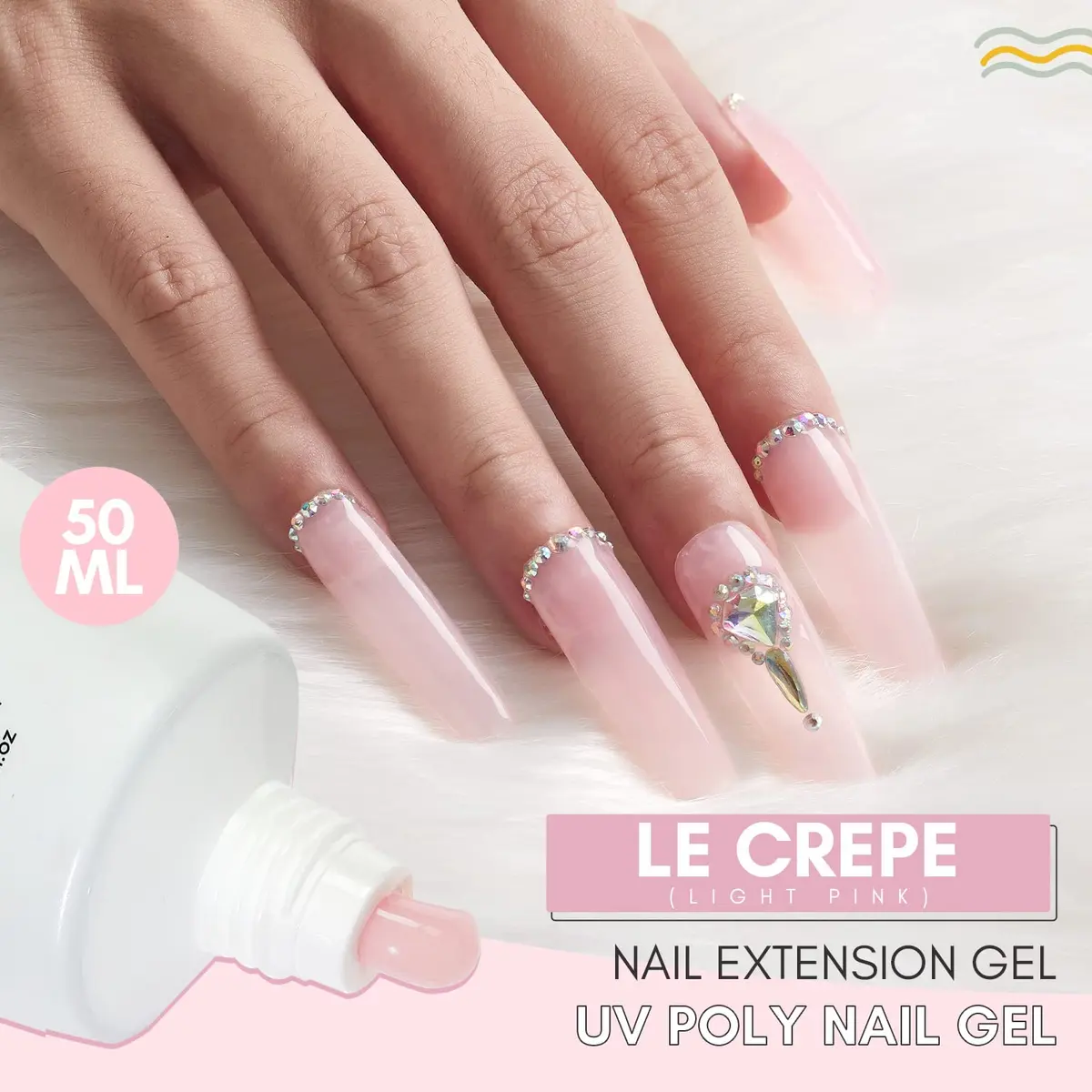 Makartt Poly Nail Gel Light Pink 50ml (1.76 Fl Oz) | Professional Builder for Extension & Nail Art - view 2