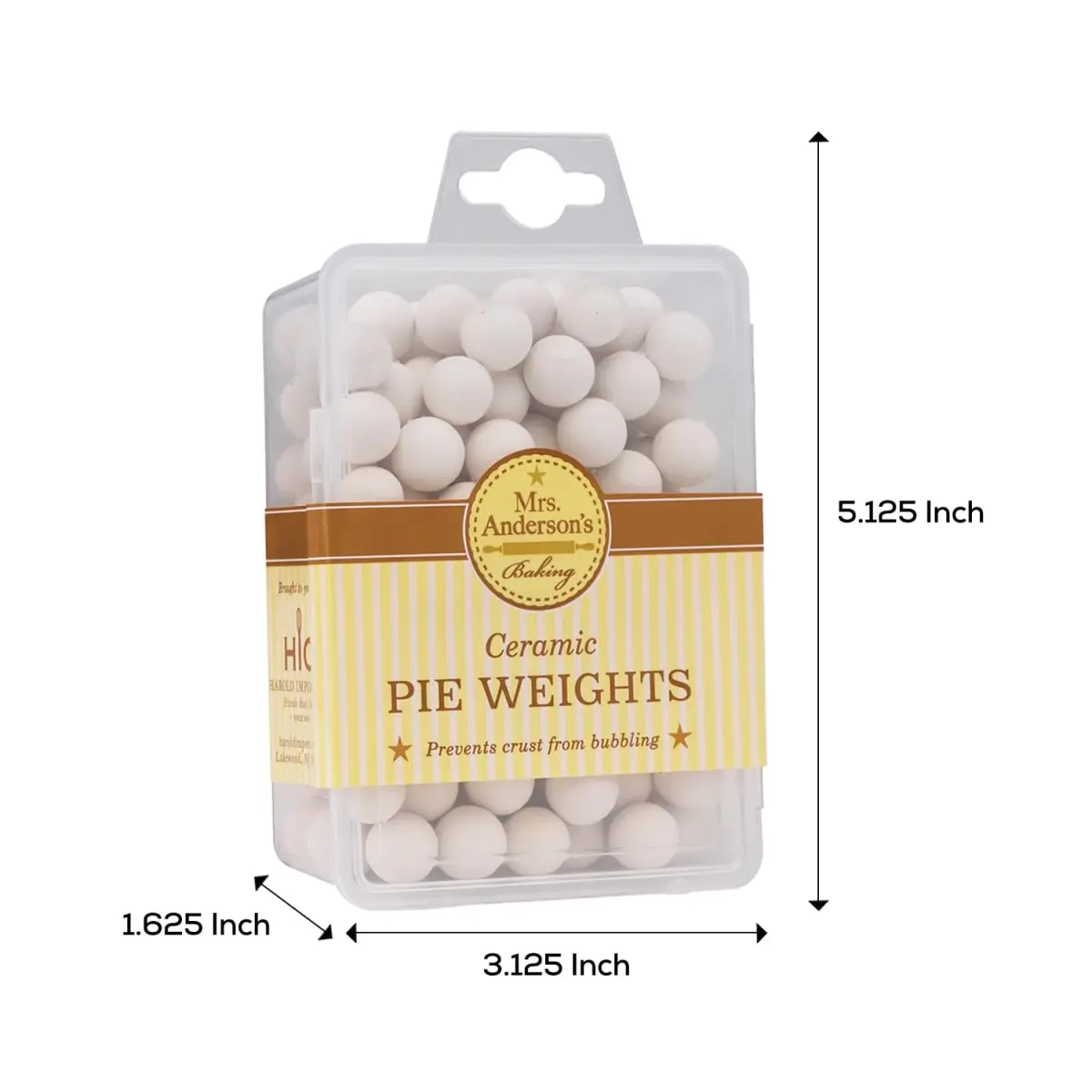 Mrs. Anderson's Baking Ceramic Pie Crust Weights, 270 Count, Natural Stoneware | Even Baking Results - view 3