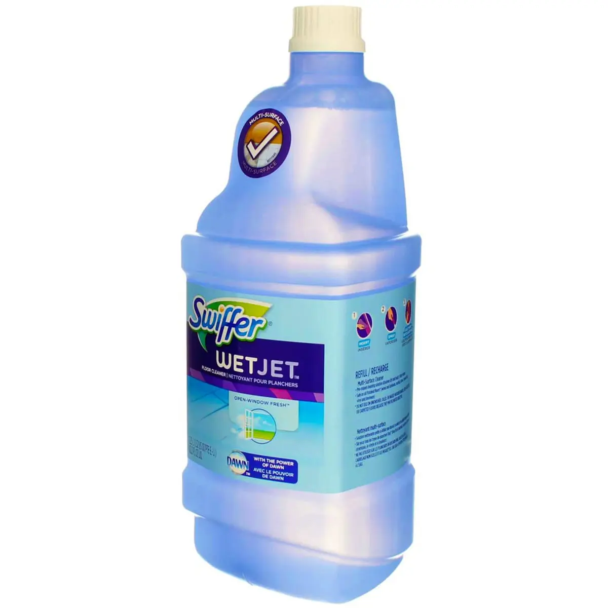 Swiffer WetJet Multi-Surface Floor Cleaner Solution Refill, 168.8 Fl Oz (5 L) | Streak-Free Clean for Finished Floors - view 5