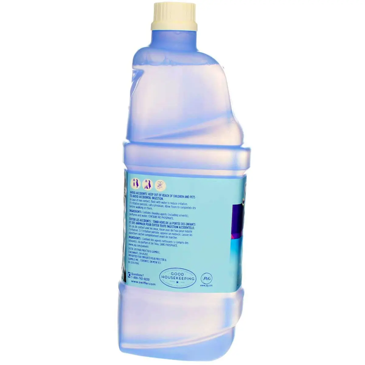 Swiffer WetJet Multi-Surface Floor Cleaner Solution Refill, 168.8 Fl Oz (5 L) | Streak-Free Clean for Finished Floors - view 2