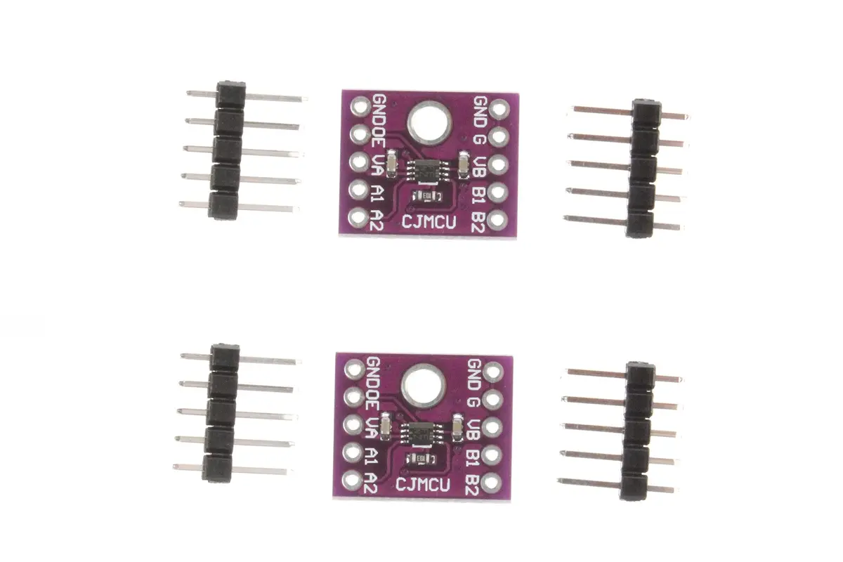 NOYITO TXS0102 2-Bit Bidirectional Voltage Level Converter | Supports 1.65V-5.5V, Ideal for I2C & Digital Systems - main product image
