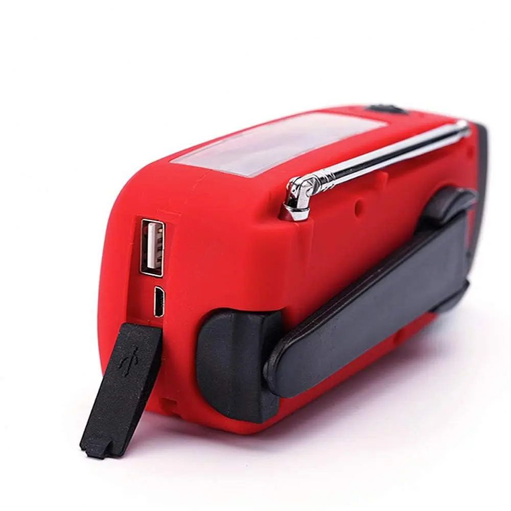 TFTDOUP Emergency Weather Radio with Flashlight & Phone Charger, Red, 2000mAh Battery | AM/FM/NOAA Broadcasts - view 6
