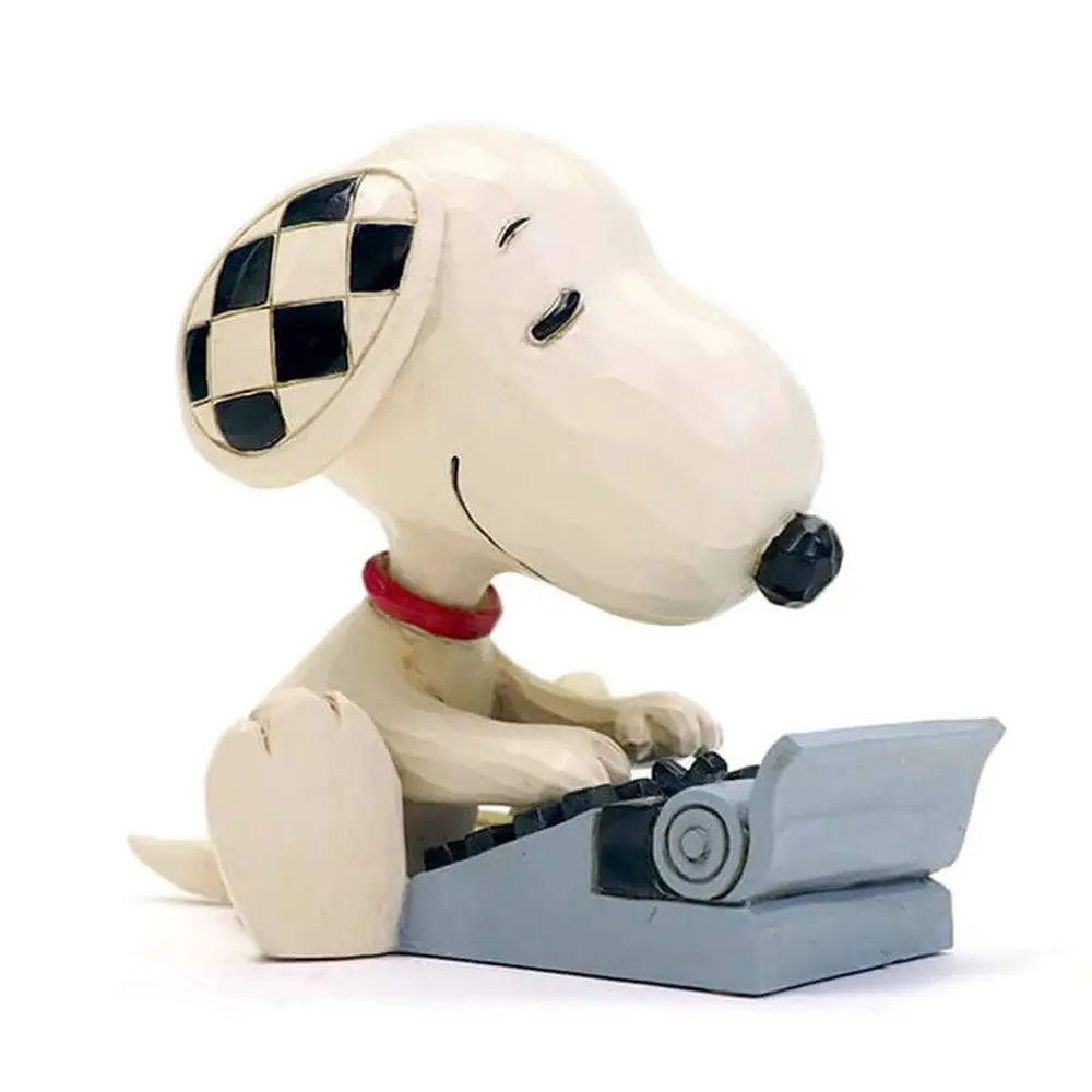 Enesco Jim Shore Peanuts Snoopy Typing Miniature Figurine 3 Inch Multicolor | Hand-Painted Folk Art Collectible - view 5