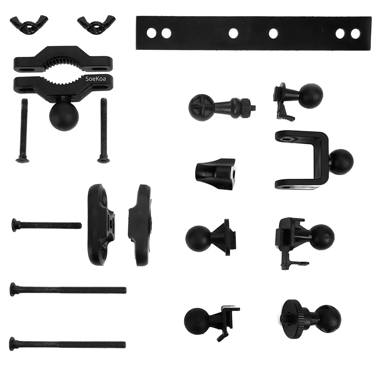 SoeKoa Dash Cam Mirror Mount with 16 Joints | 360° Rotation, Compatible with Most Dash Cams - view 2