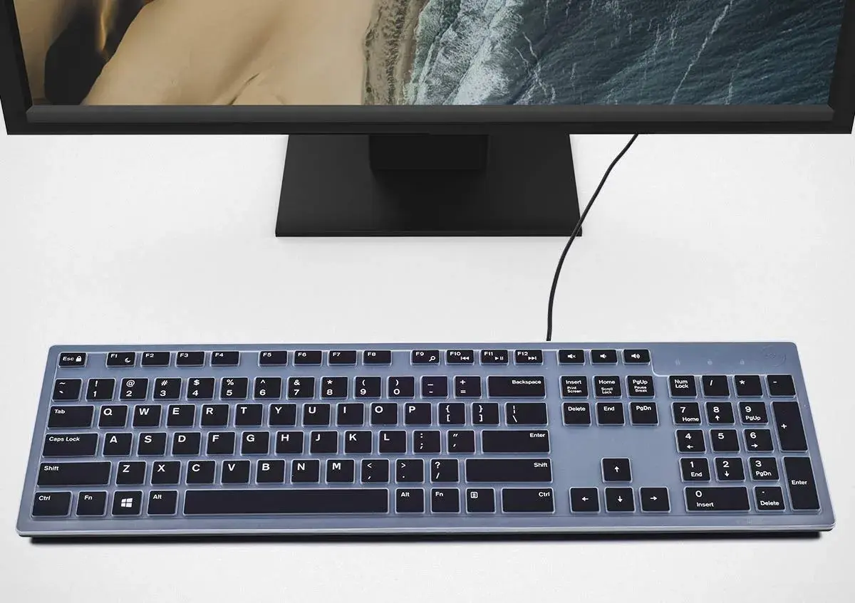 CaseBuy Silicone Keyboard Cover for Dell KB216 KM636 US Layout | Dustproof & Waterproof Protection - view 3