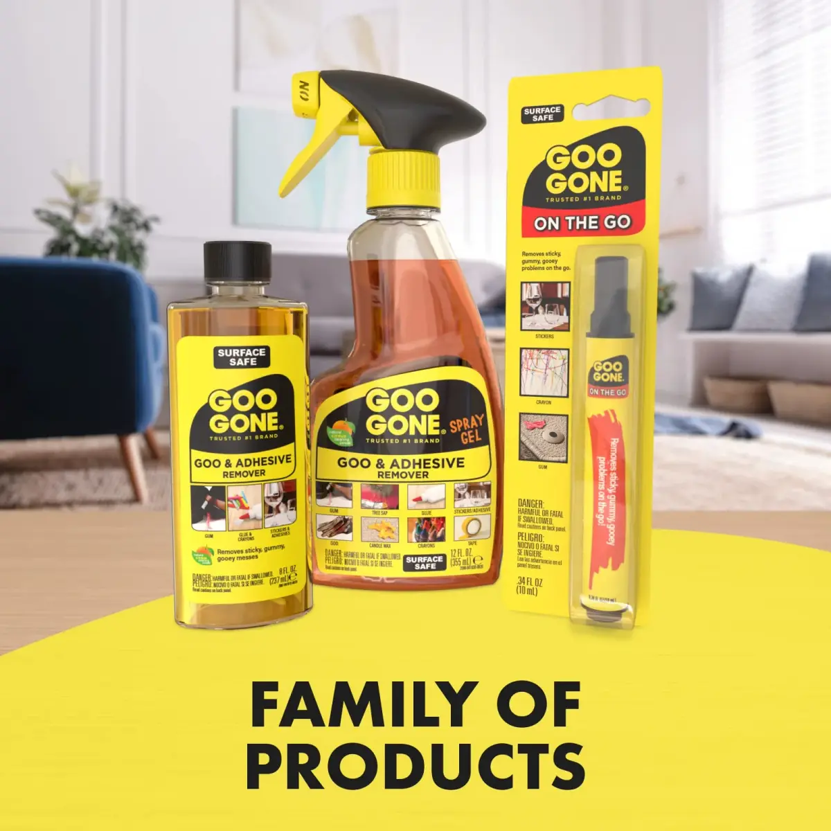 Goo Gone Adhesive Remover 2 Pack, 473ml (16 Fl Oz) | Citrus Power for Tough Messes - view 9