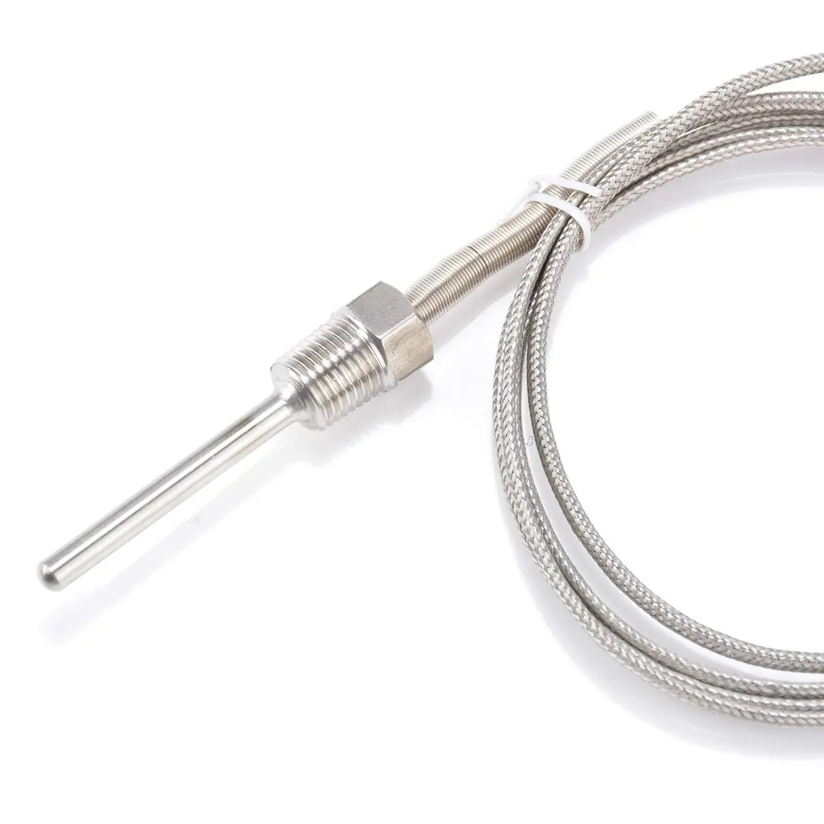 Jaybva K Type Thermocouple Sensor Probe 0-500℃ (50mm Length, 2m Shielded Wire) | Waterproof Industrial Temperature Measurement - view 4