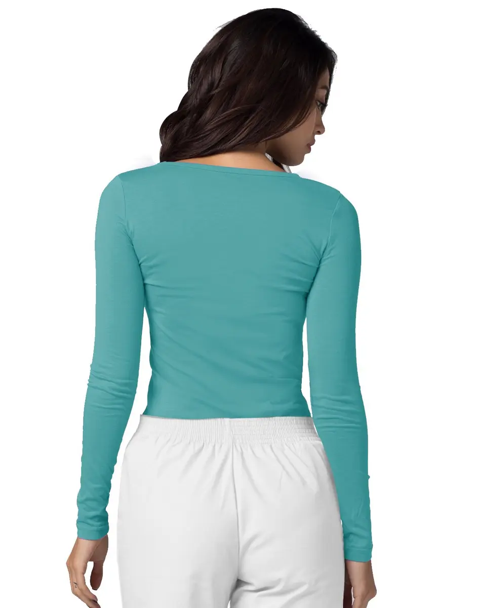 ADAR Medical Uniforms Underscrubs for Women 3 Pack - Long Sleeve Comfort Tee - M | Soft, Professional & Stylish - view 4