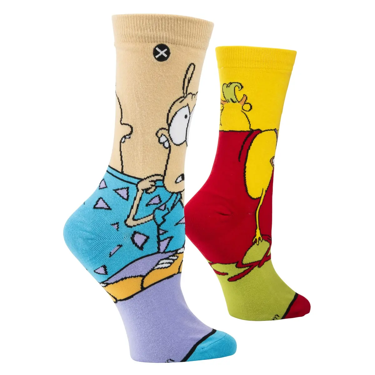 Odd Sox Rocko & Heffer Nickelodeon Cartoon Crew Socks Large | Fan & Collector Favorite - view 5