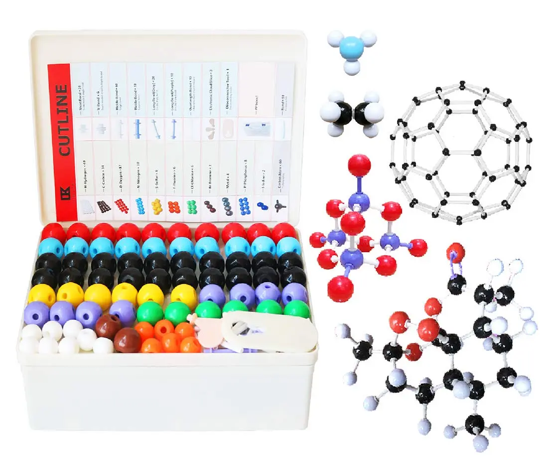 LINKTOR Chemistry Molecular Model Kit (444 Pieces) | Organic & Inorganic Science Kit for Students & Teachers - main product image