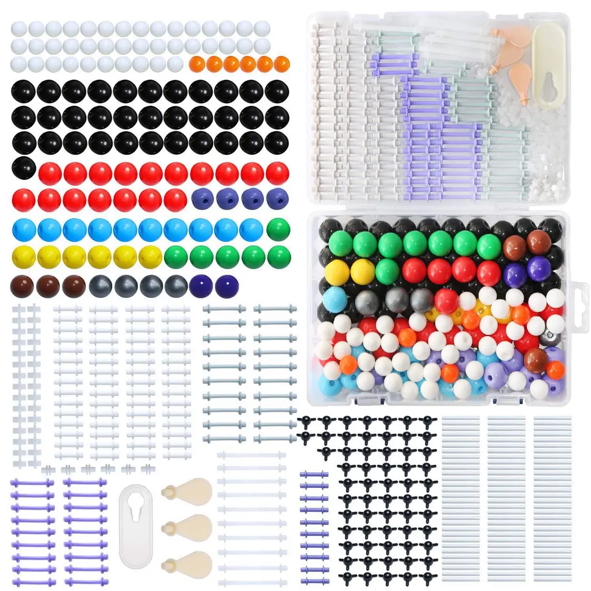 LINKTOR Chemistry Molecular Model Kit (444 Pieces) | Organic & Inorganic Science Kit for Students & Teachers - view 2