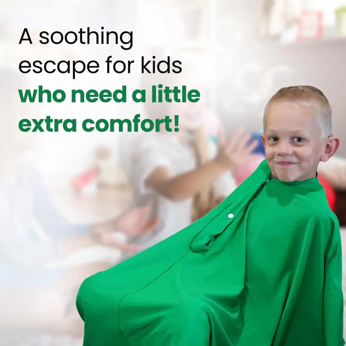 Sensory4U Kids Medium Green Body Sock | Calming Compression Sack for Autism, ADHD, Anxiety - view 6
