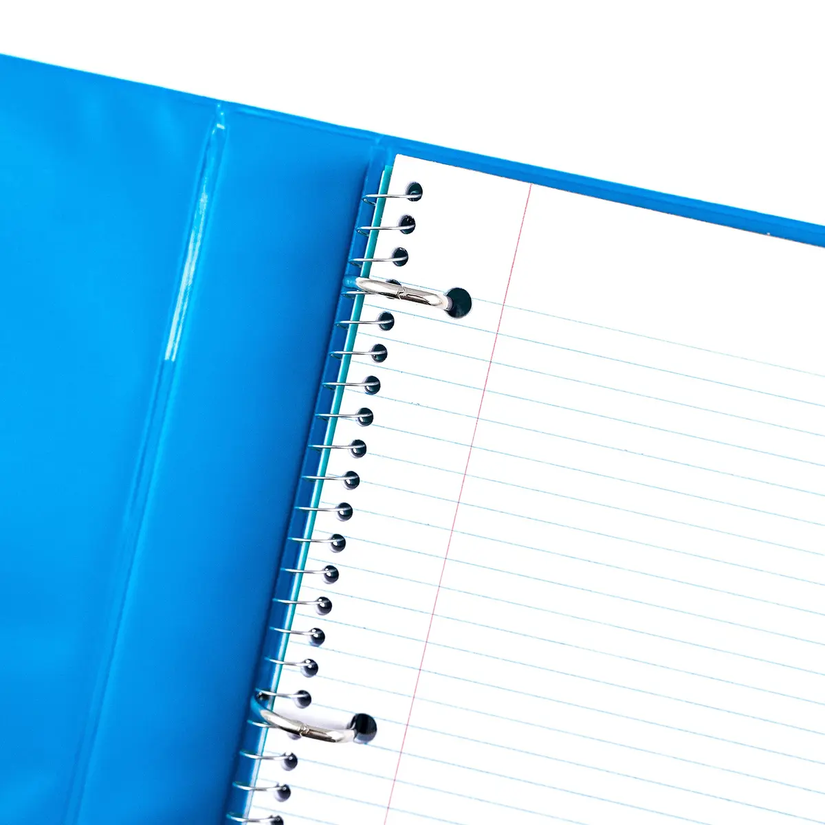 Yoobi 1 Inch Blue D-Ring Binder 275 Sheet Capacity | PVC-Free Organizer for Students & Office - view 2