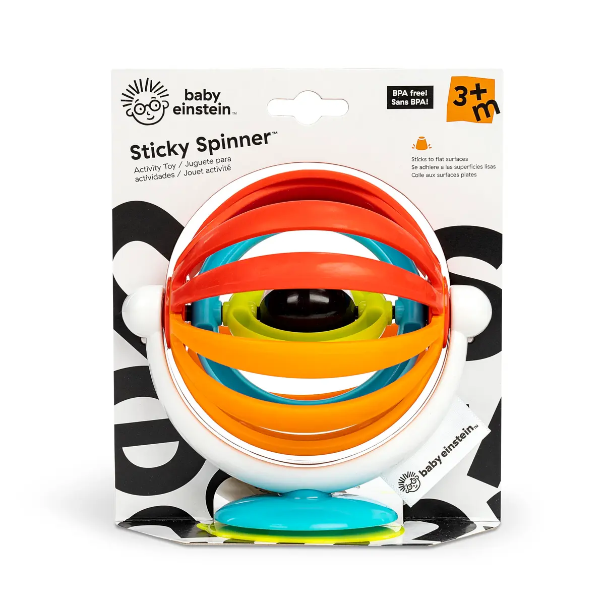 Baby Einstein Sticky Spinner BPA-Free High Chair Activity Toy | Ages 3 Months+ (1 Unit) - view 9