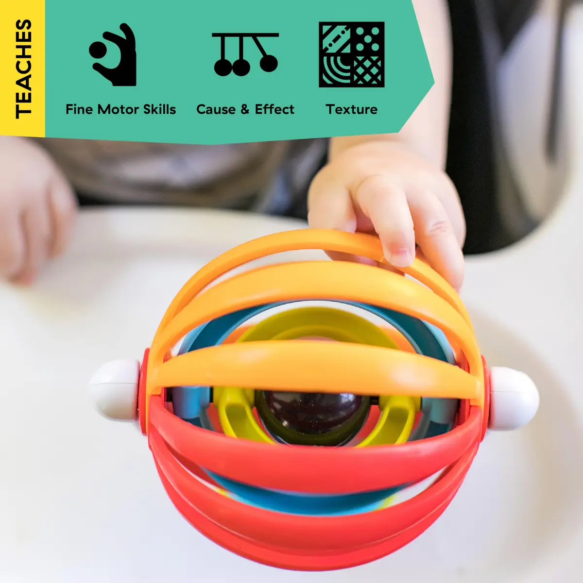 Baby Einstein Sticky Spinner BPA-Free High Chair Activity Toy | Ages 3 Months+ (1 Unit) - view 3