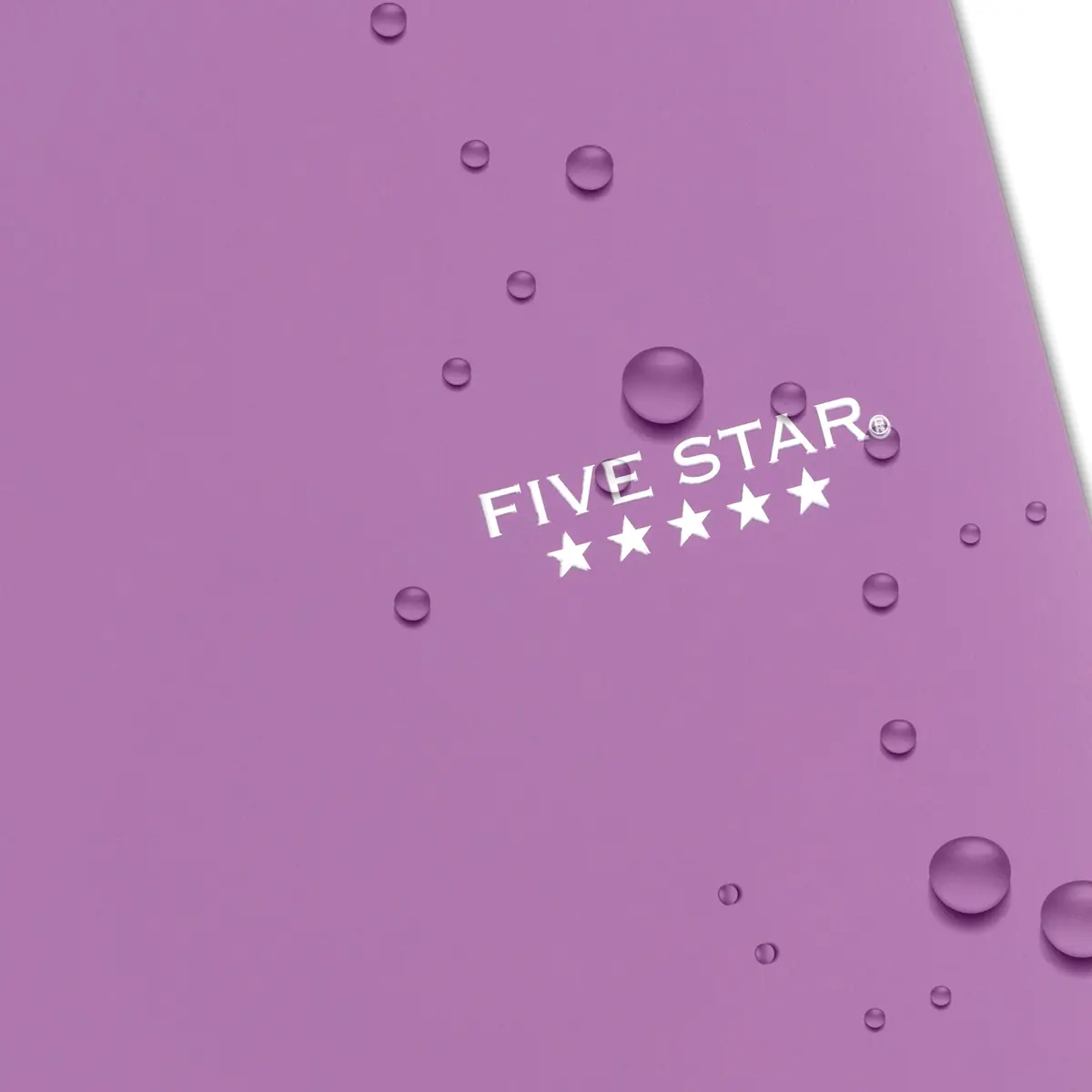 Five Star Spiral Notebook 5 Subject 200 Sheets College Ruled | Water-Resistant Cover, Amethyst Purple - view 6