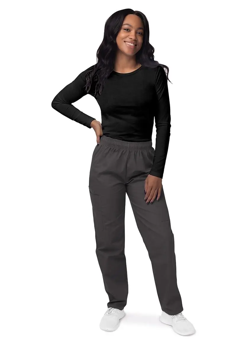 Sivvan Long Sleeve Comfort Underscrub Tee 3-Pack | Classic Fit, Tagless Crew Neck, Black, M - view 6