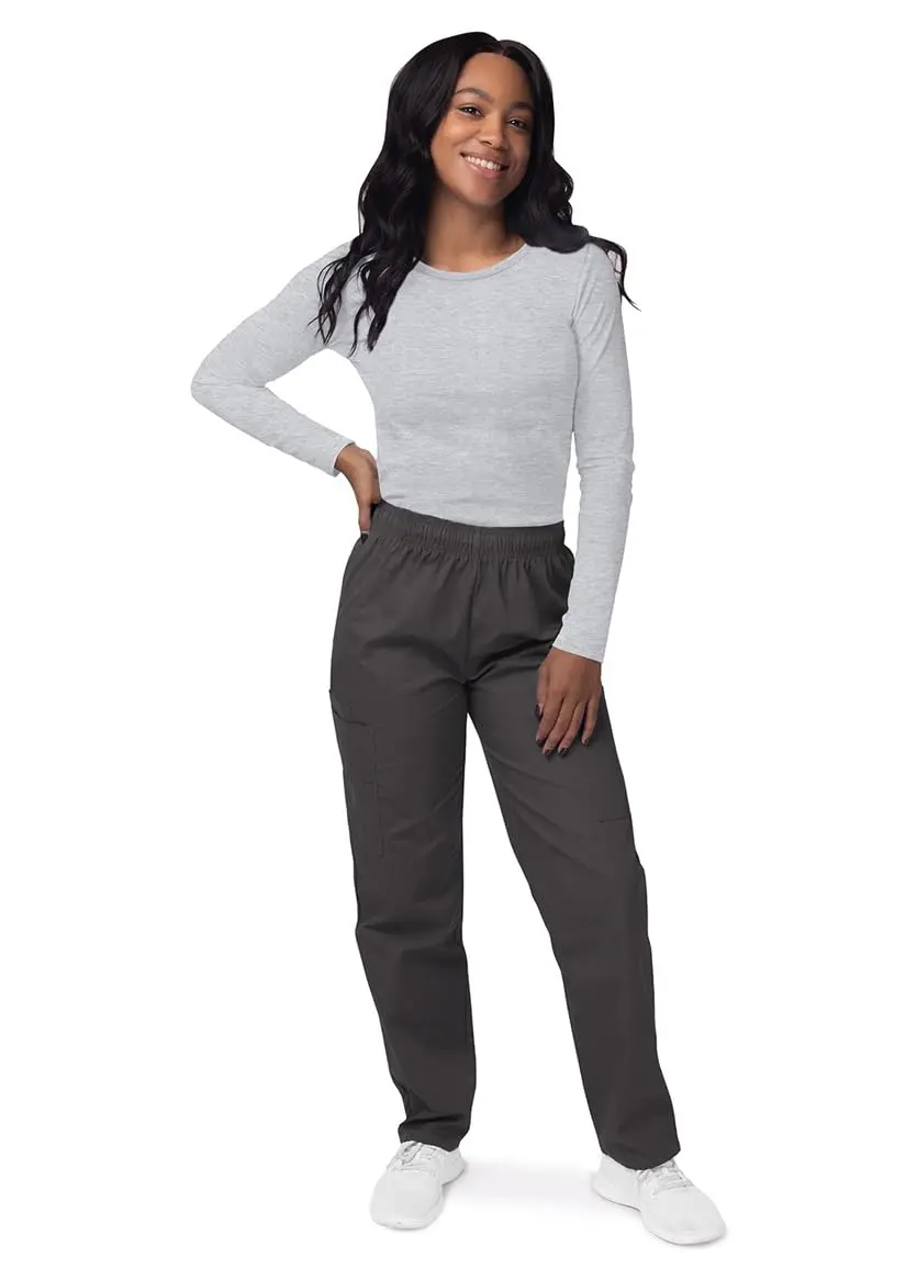 Sivvan Scrubs for Women - Long Sleeve Comfort Underscrub Tee 3-Pack - Marl Gray - XL | Classic Fit, Tagless Crew Neck - view 6