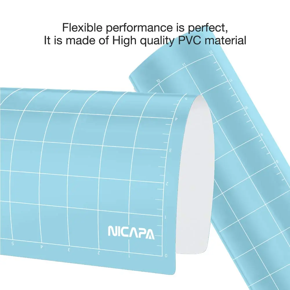 NICAPA Light-Grip Cutting Mat 12x12 inch (3-Pack) | Self-Healing Vinyl Craft Mat for Silhouette Cameo - view 5