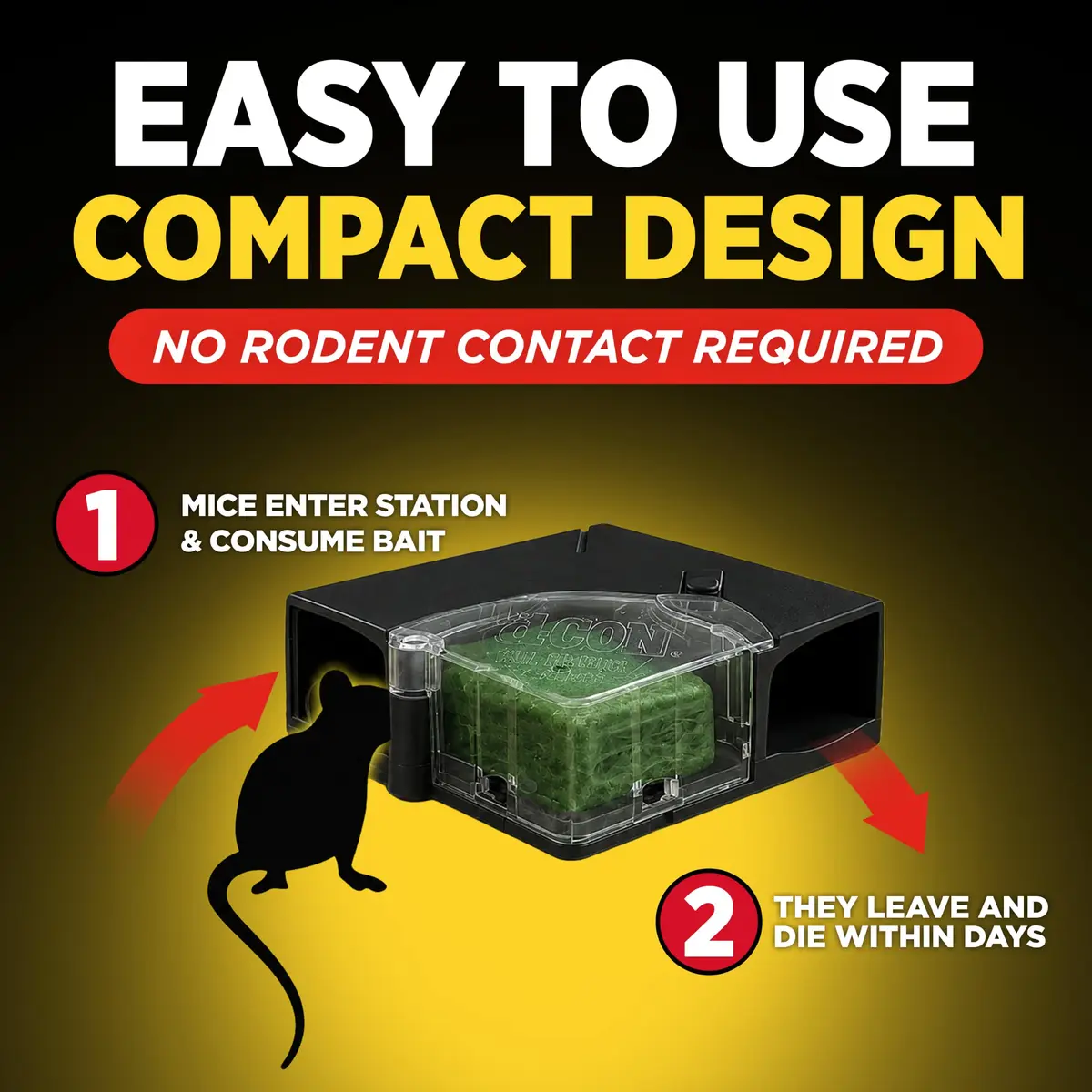 d-Con Mouse Poison Bait Station Refills, Corner Fit, 10 Count | Safer, Weather-Resistant Mouse Bait for Indoors & Outdoors - view 5