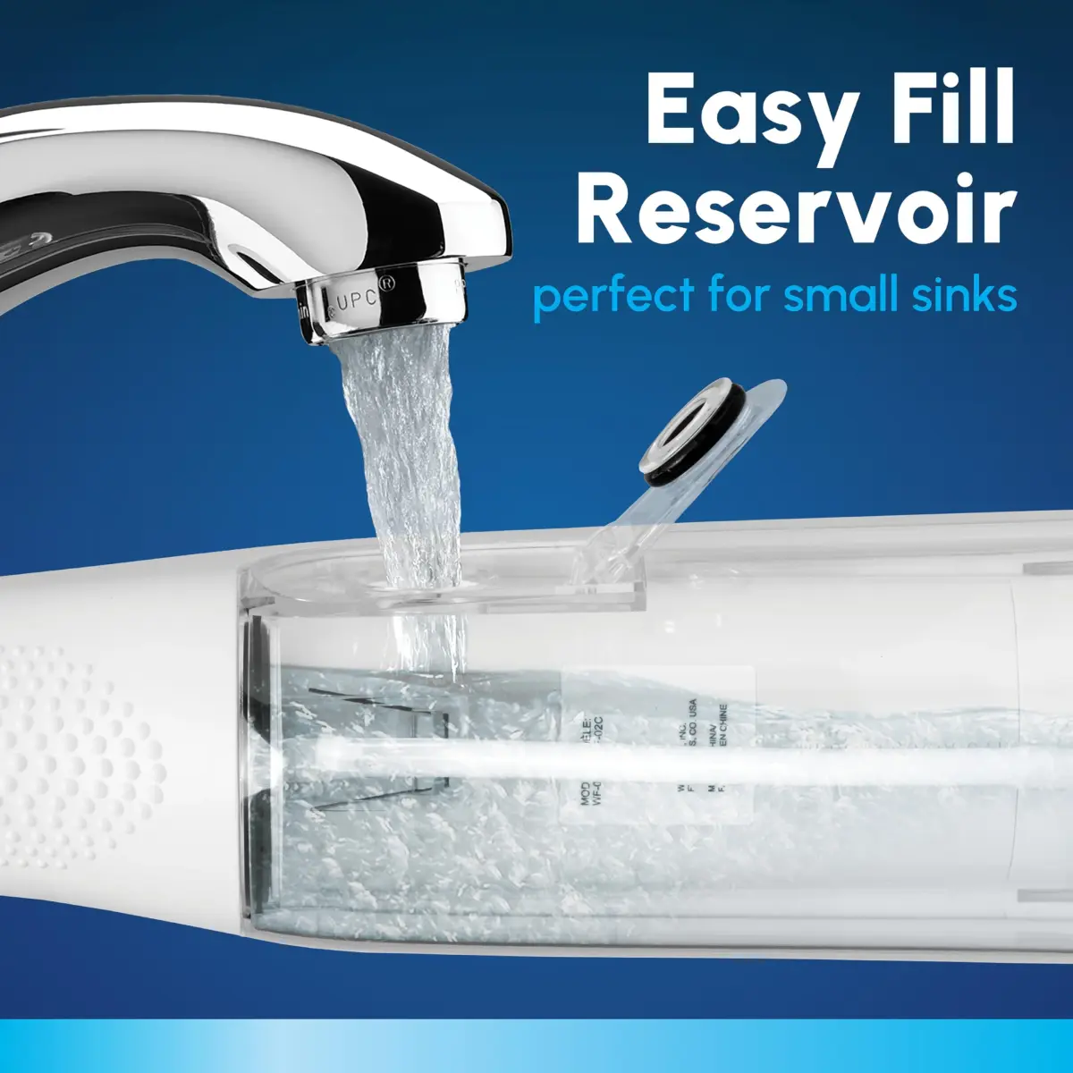 Waterpik Cordless Express Portable Water Flosser White 5 fl oz (148 ml) | Dentist Recommended Oral Irrigator - view 5