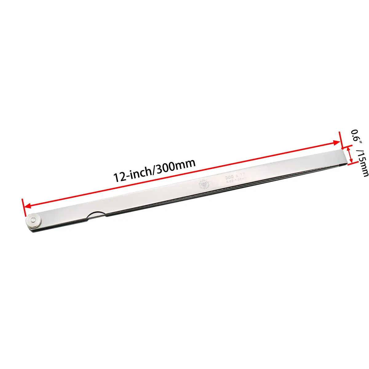 Rannb Metric Feeler Gauge Gap Measurement Tool 12-inch Long 17 Blades | Precise Metric Thickness Range - view 5