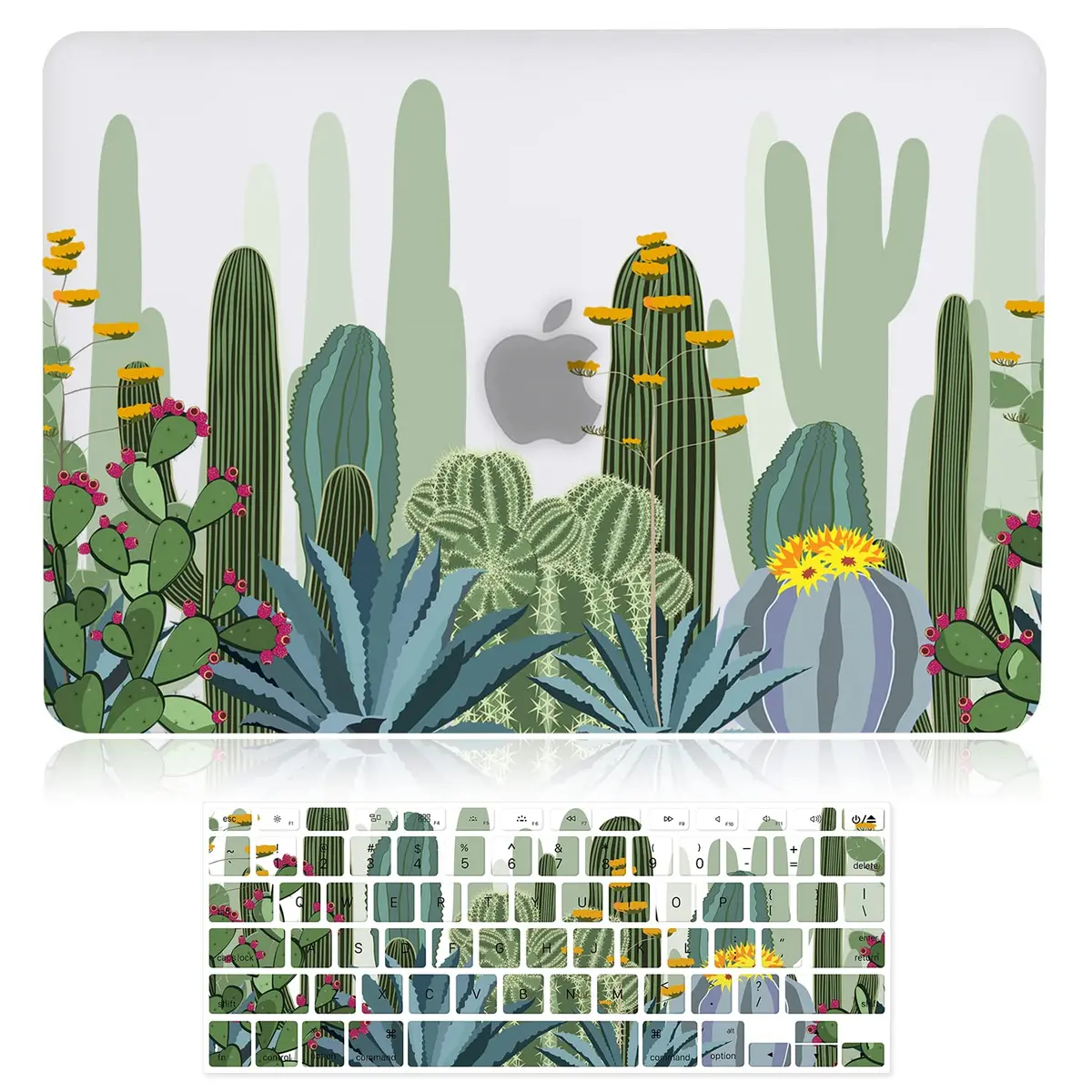 iDonzon Case for MacBook Air 13 inch (A1466/A1369) | 3D Matte Clear See Through Cover & Keyboard - main product image