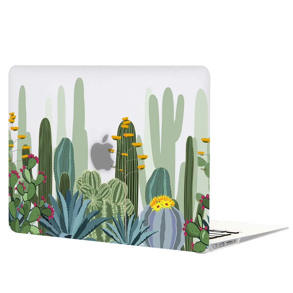 iDonzon Case for MacBook Air 13 inch (A1466/A1369) | 3D Matte Clear See Through Cover & Keyboard - view 5