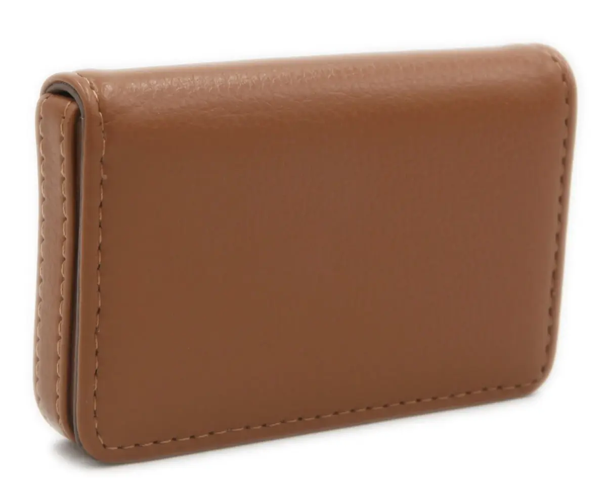 AI-DEE RFID Blocking Wallet Minimalist Leather Business Credit Card Holder with Magnetic Light Coffee Small - view 3