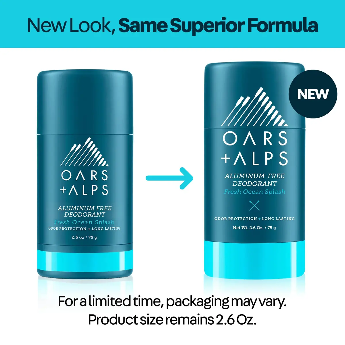 Oars + Alps Aluminum Free Men's Deodorant, Clear Gel 74ml (2.6 oz) | Odor Absorption & Movement Glide - view 8