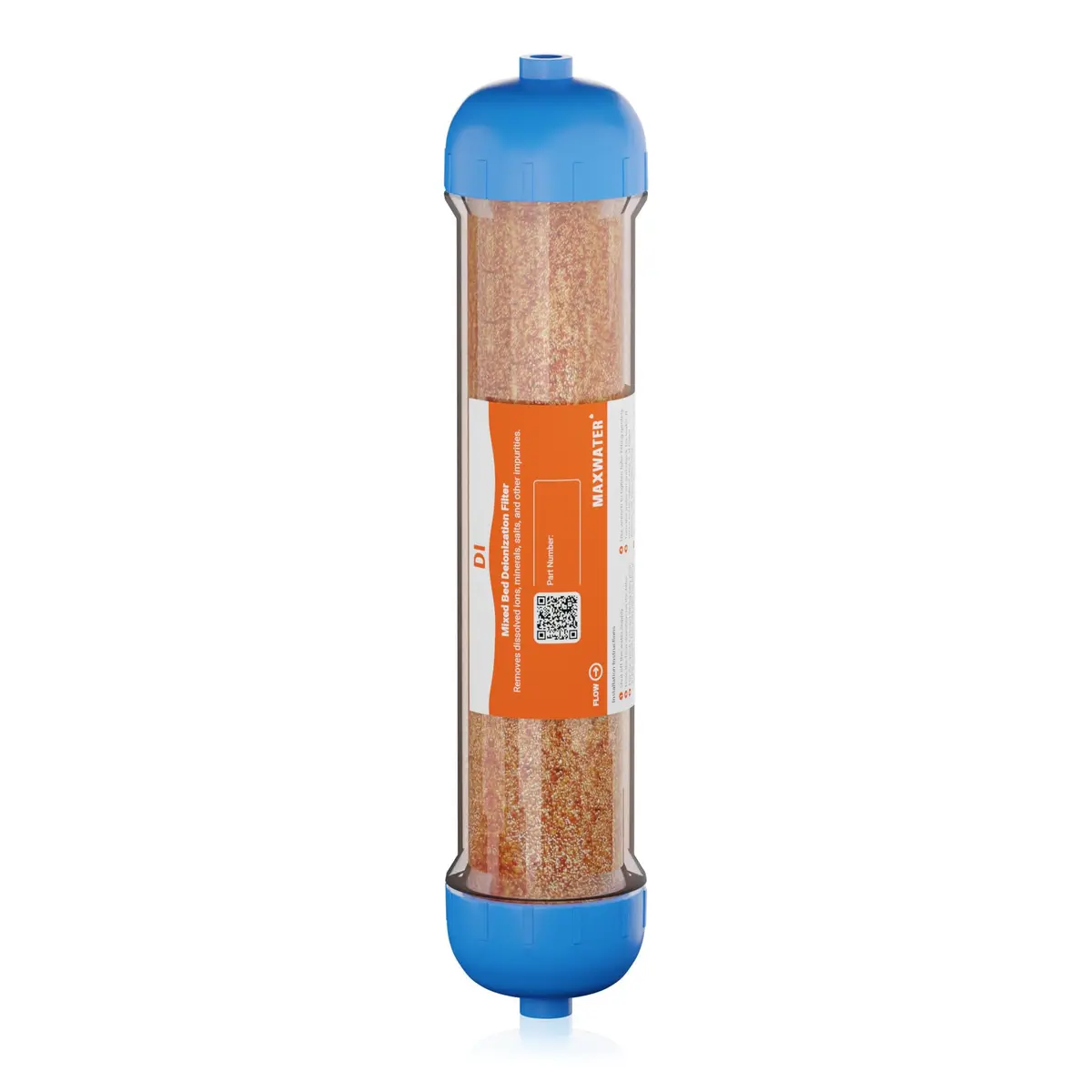Max Water Mixed Bed Ion Exchange RODI Aquarium Filter Resin Replacement Cartridge | Produces 0 ppm TDS (70-120c) - view 2