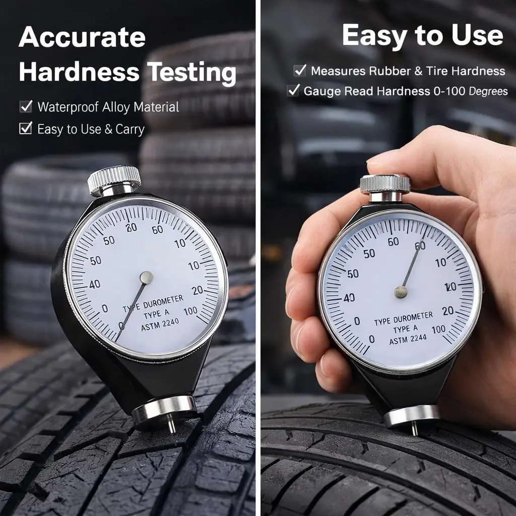 Hilitand Rubber Durometer Tester, Shore Type D | Accurate Hardness Measurement for Rubber & Plastics - view 5