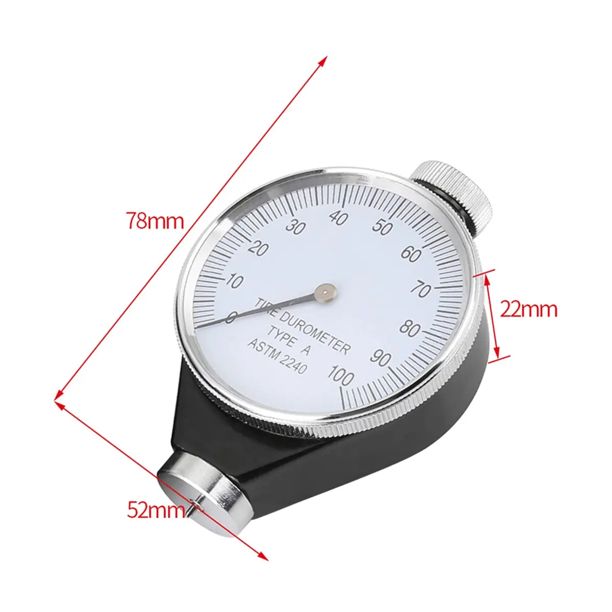 Hilitand Rubber Durometer Tester, Shore Type D | Accurate Hardness Measurement for Rubber & Plastics - view 3