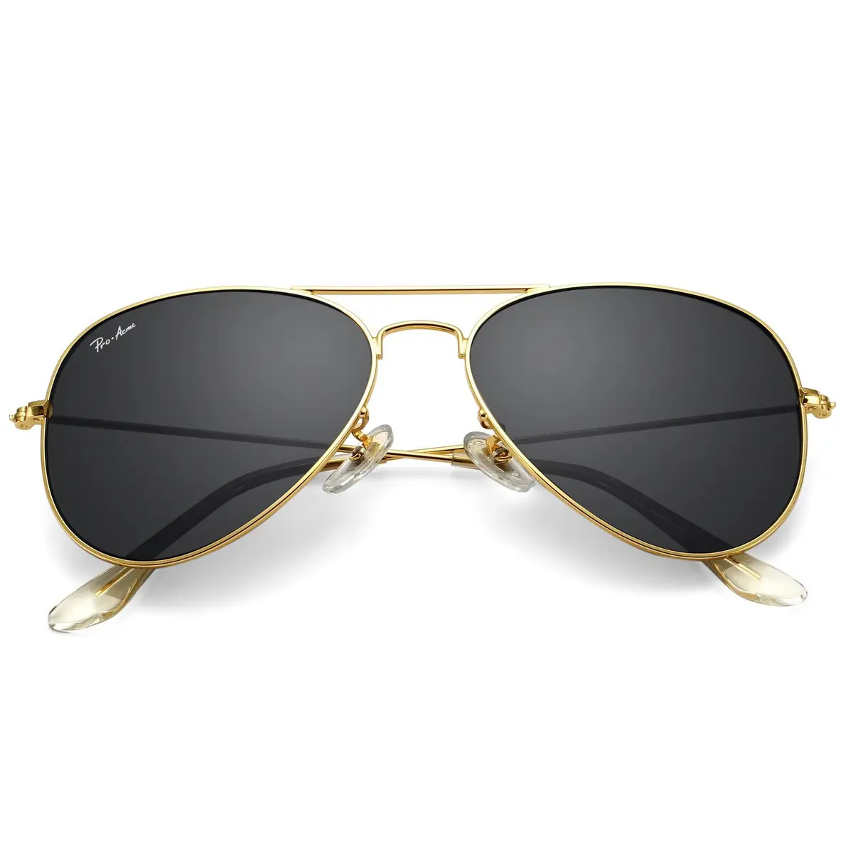 Pro Acme Classic Aviator Sunglasses Glass Lens Metal UV400 Men Women | Timeless Style & Clear Vision - main product image