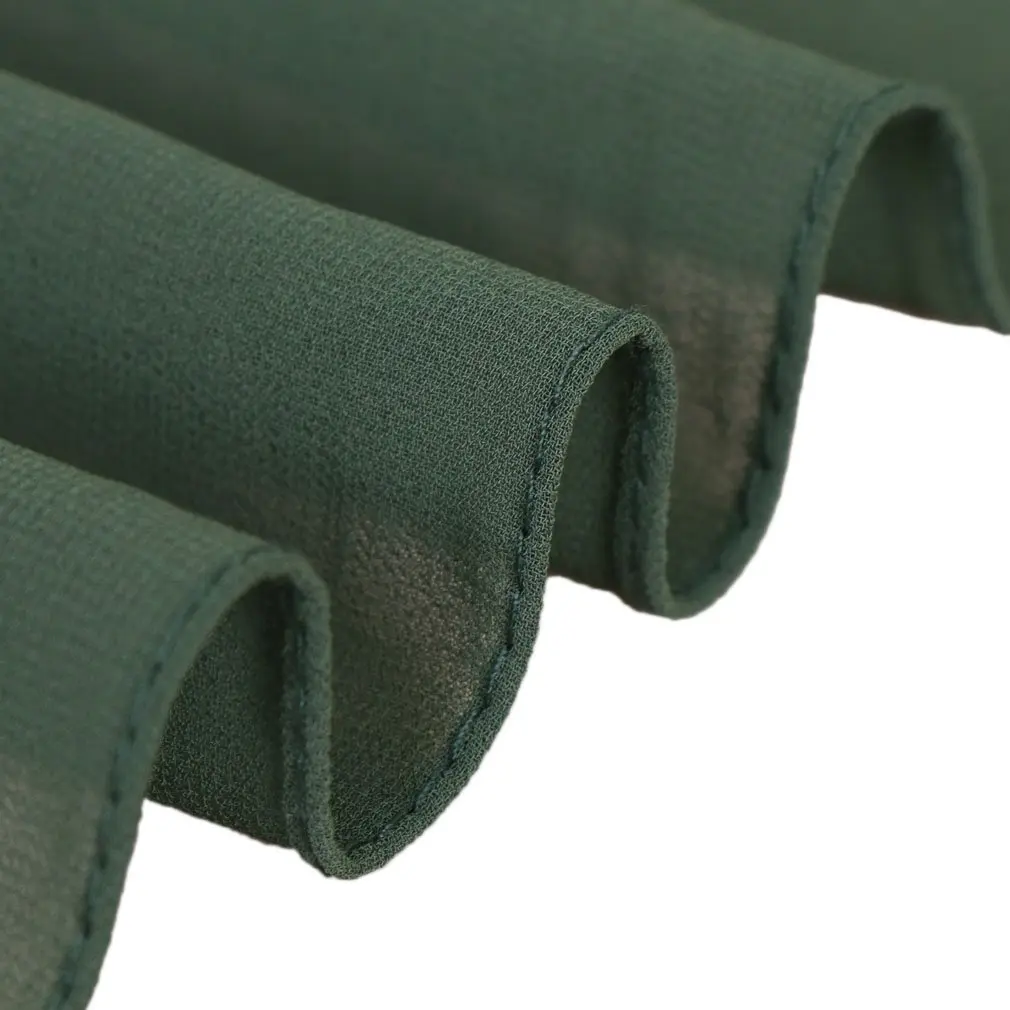 LMVERNA Chiffon hijab muslim Solid Color Thick bubble Chiffon Long Scarf wrap scarves (Dark green) | Soft, Lightweight & Elegant - view 4