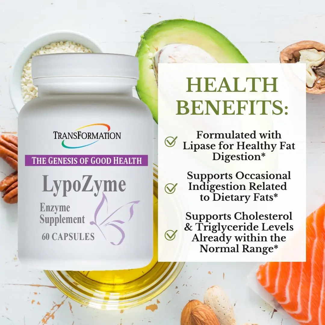 TRANSFORMATION LypoZyme Enzyme Supplement 60 Cap | Supports Digestion & Nutrient Absorption - view 3