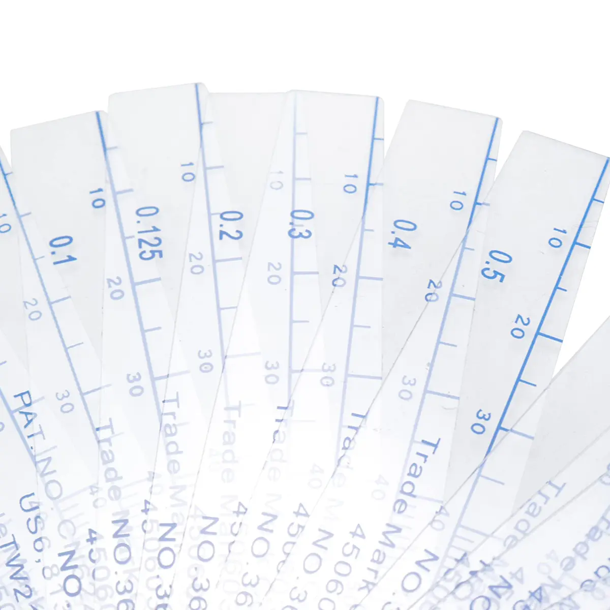 Rannb Plastic Metric Feeler Gauge 0.05-1mm Thickness 13 Blades | Precision Measuring Tool - view 2