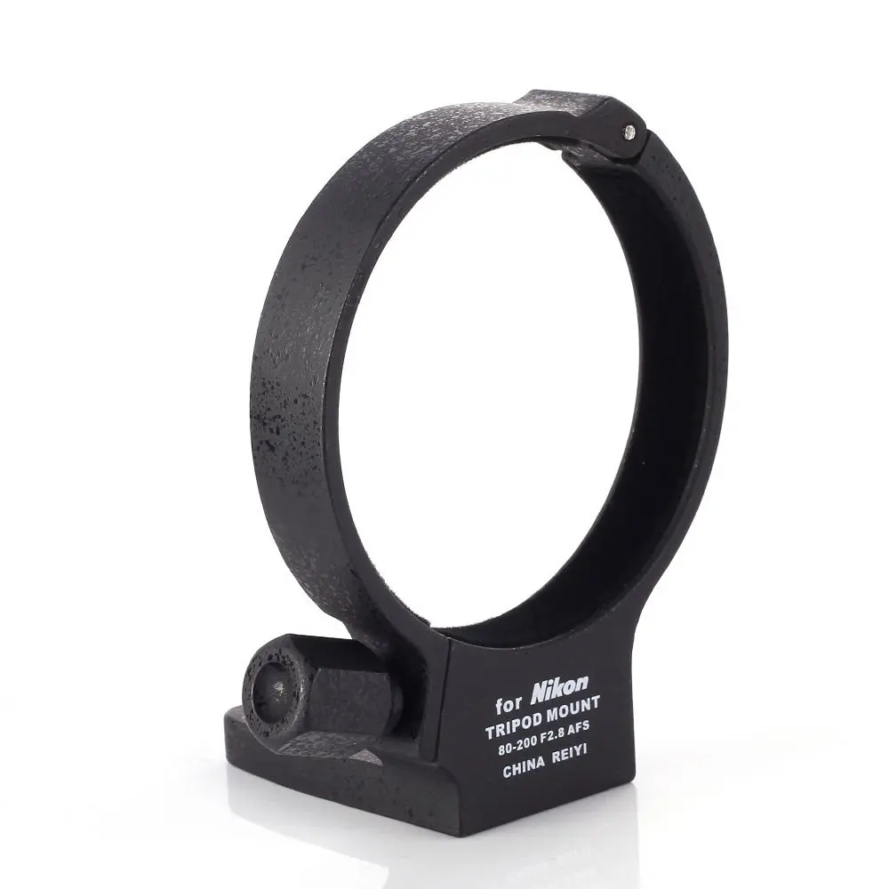 Hersmay Tripod Collar Mount Ring for Nikon Nikkor AF-S 80-200mm f/2.8D | Heavy Metal, 80mm Diameter, Black - main product image