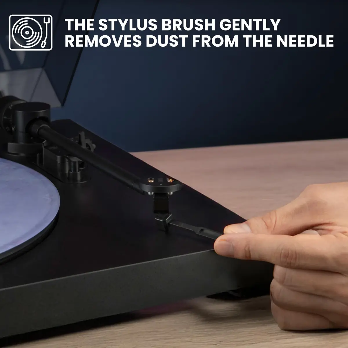 Big Fudge 4-in-1 Vinyl Record Cleaning Kit with Velvet Brush & Stylus Cleaner | 16.2cm (6.3") - view 3