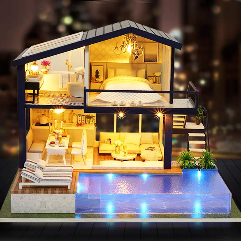 Spilay Miniature Dollhouse Kit 11.41x9.44x8.46inch | Creative DIY Home Decor - view 3
