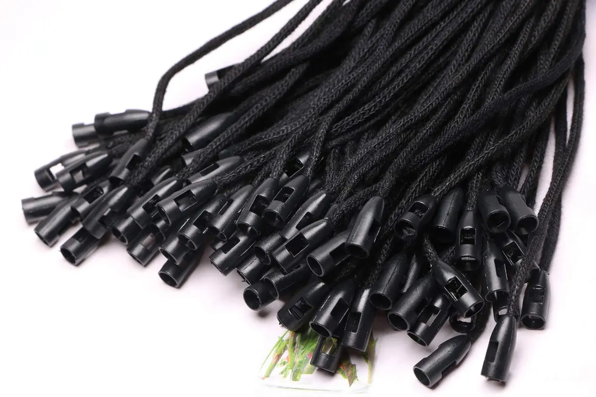 Tupalizy Black Cotton Gift Clothing Price Tag String 7.6 inch | 100PCS for Labels & Tags - view 2
