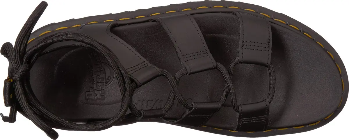 Dr. Martens Nartilla Gladiator Sandal 9 Women/8 Men | Ankle-Tie, Classic Docs DNA, Lightweight EVA Sole - view 3